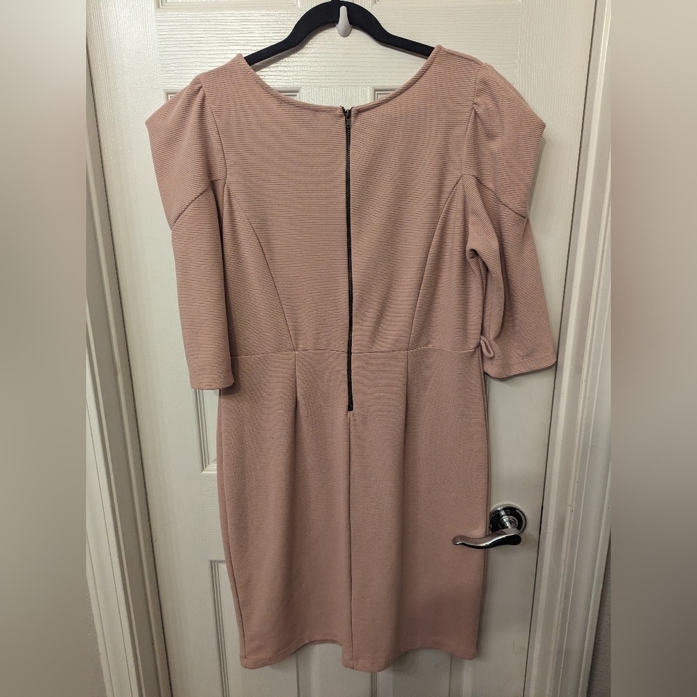 Fashion 2 Figure Puff Sleeve Mini Dress - Picture 2 of 5